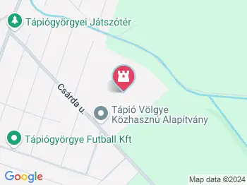 Lourdes-i barlang Tápiógyörgye a térképen