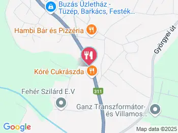 Kóré Cukrászda Tápiószele a térképen