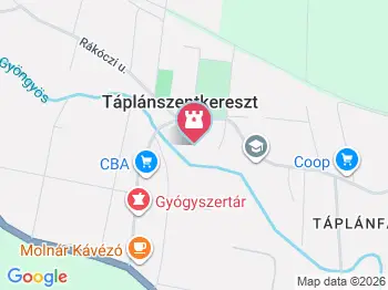 Batthyány-Széchényi-Wohl (Vetsera)-Szécsen kastély Táplánszentkereszt a térképen