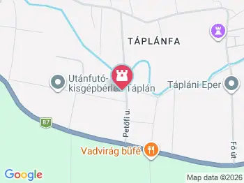 Erdődy kastély Táplánszentkereszt a térképen