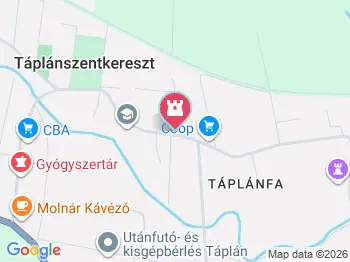 Szent Lőrinc faszobra Táplánszentkereszt a térképen