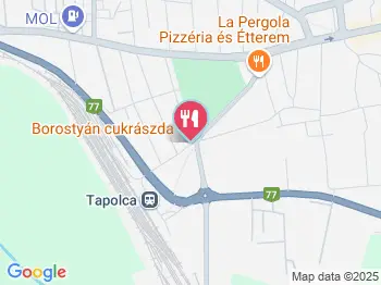 Borostyán Cukrászda Tapolca a térképen