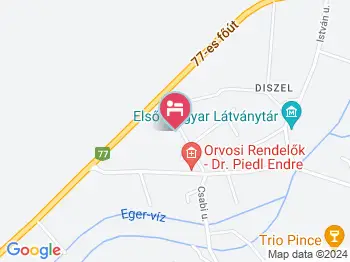 Kéknefelejcs Nyaralóház Tapolca-Diszel a térképen