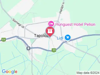 Halas lépcső Tapolca a térképen