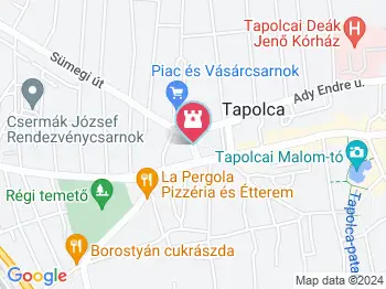 I. világháborús emlékmű Tapolca a térképen