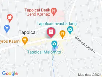 Kiskirálylány szobra Tapolca a térképen