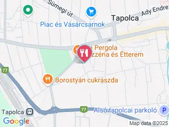 La Pergola Pizzéria Tapolca a térképen