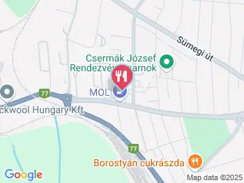 Mustang Étterem Tapolca a térképen