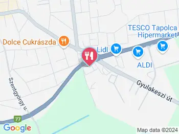 Papi Falatozó Tapolca a térképen