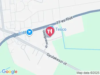 Parkolós büfé Tapolca a térképen