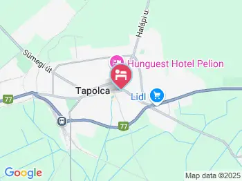 Szent György Panzió Tapolca a térképen