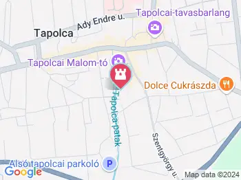 Szőlőt szedő lány Tapolca a térképen