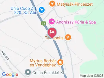 Andrássy Rezidencia Wine & Spa Tarcal a térképen