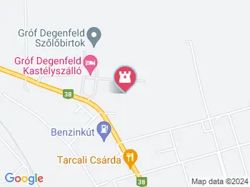 Henye-domb Tarcal a térképen