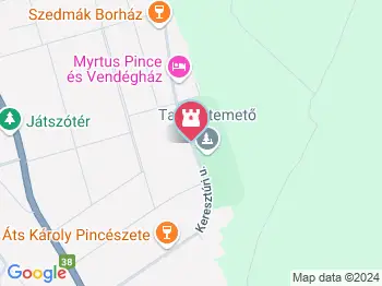 Kövesdi pincesor Tarcal a térképen