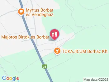 Majoros Pincészet Tarcal a térképen