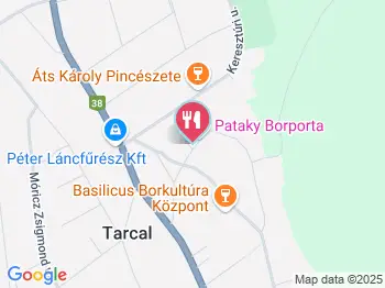 Pataky Borporta Tarcal a térképen