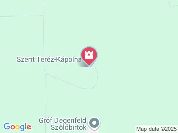 Szent Teréz-kápolna Tarcal a térképen