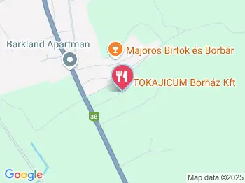 Tokajicum Borház Tarcal a térképen