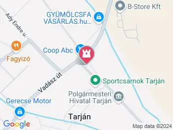 Betelepülési emlékmű Tarján a térképen