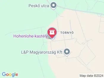 Hohenlohe-kastély Tarján a térképen