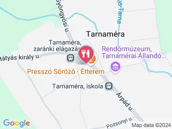Hanna Cukrászda Tarnaméra a térképen