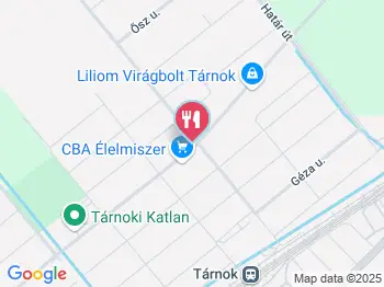 Bánki Pékség & Cukrászda Tárnok a térképen