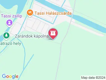 Zarándok kápolna Tass a térképen