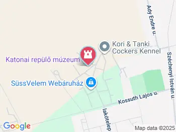 Katonai repülő múzeum Taszár a térképen