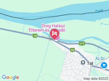 Öreg Halász Hotel Tát a térképen