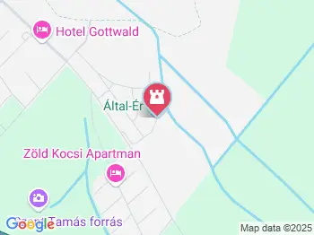 Által-ér torkolat Tata a térképen