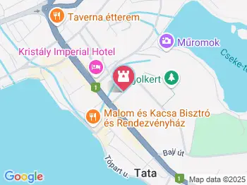 Angolkert Tata a térképen