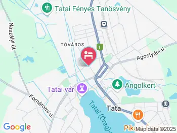 Bajcsy Apartman Tata a térképen