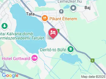 Fűzfa Apartman Tata a térképen