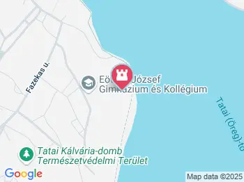 Halál-szikla Tata a térképen