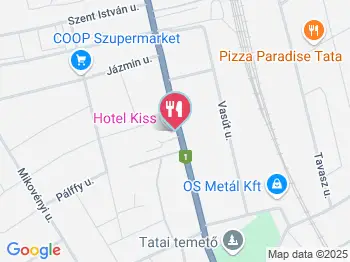 Hotel Kiss - Borostyán Étterem Tata a térképen