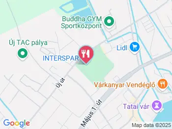 Interspar to Go Tata a térképen