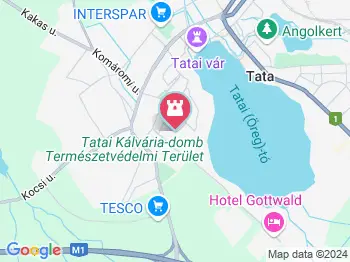 Kálvária-domb Tata a térképen