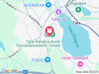 Kálvária-szoborcsoport Tata a térképen