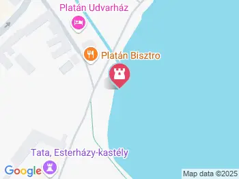 Keresztelő Szent János szobra Tata a térképen