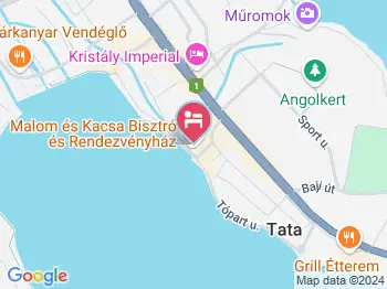 Malom & Kacsa Apartmanok Tata a térképen