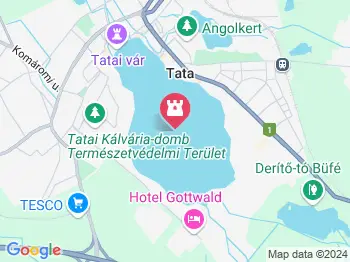 Öreg-tó Tata a térképen