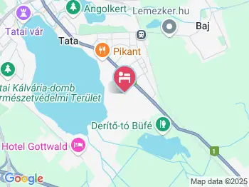 Öreg-tó Hotel Tata a térképen