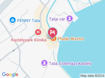 Platán Udvarház Tata a térképen