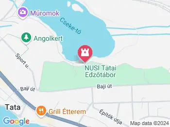 Török mecset Tata a térképen