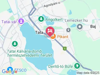 Sirály Panzió Tata a térképen