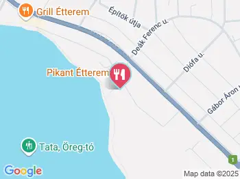 Zöld Büfé Tata a térképen