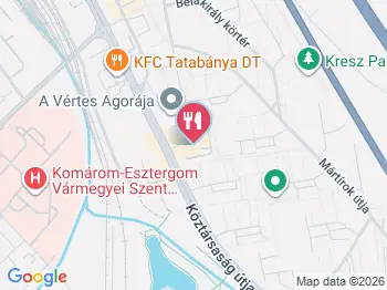 Aranykutya söröző Tatabánya a térképen