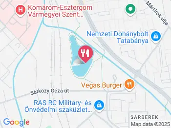 Csóni Tó Büfé Tatabánya a térképen