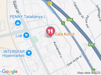 Gála Cukrászda Tatabánya a térképen